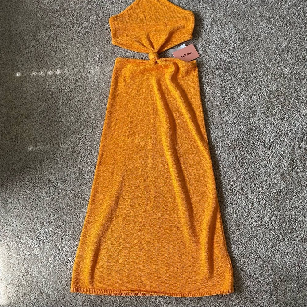 Cult Gaia Orange Midi Dress - Picture 4 of 7